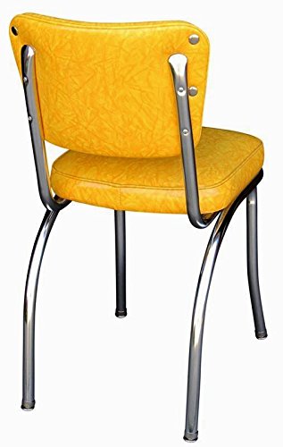 Richardson Seating Retro 1950'S Diner Chair With 2" Box Seat, Bristol Blue #TOP7