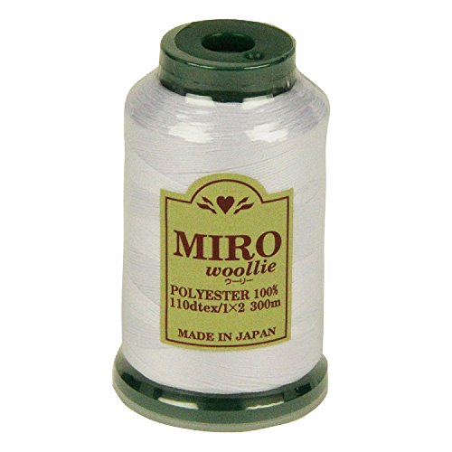 ミロ(MIRO) ウーリー ミシン糸 家庭用 110dtex 300m巻 色番号123 ポリエステル100% 熱や水に強い 日本製