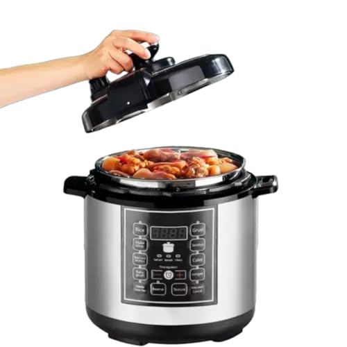 10-in-1 Electric Digital Pressure Cooker,Slow Cooker, Steamer,Pressure Cooker & More Large Family 6L Stainless Steels Inner Pot Non-Stick (One Size)