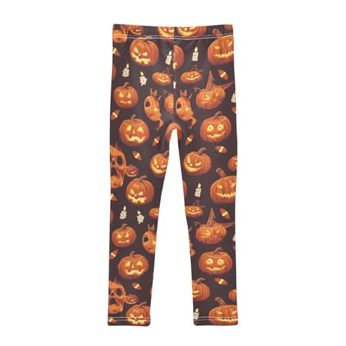 KLL Halloween Scary Pumpkin Toddler Girl Legging Casual Full Length Sweatpants Gym2