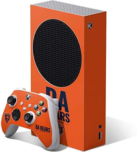 Skinit Decal Gaming Skin Compatible with Xbox Series S Bundle - Officially Licensed NFL Chicago Bears Black & White Design
