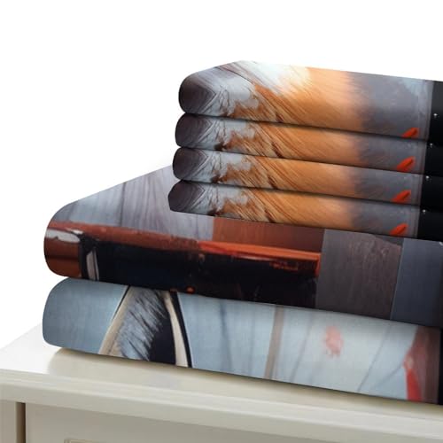 Ensemble de housse de couette ICOBES 135x200 résistant pour lit d'enfant single