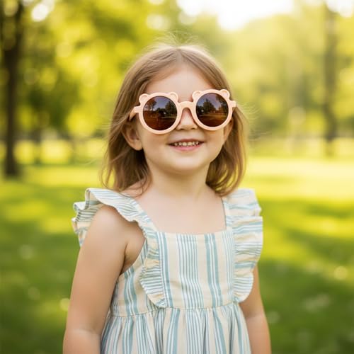 Image of SYGA Kids Goggles, UV Protection Eyewears with Round Shape Monkey Style, Suitable for Age 3 to 8 Years