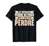 Ce humour Je Devrais Perdre Du Poinds Mais T-Shirt est une idée parfaite de cadeau pour tout les amoureux de la nourriture mais qui veulent faire du sport ! Allez voir notre marque pour plus de vetêments hommes, femmes et famille!