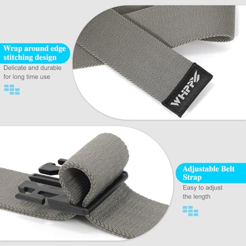 Image of WHIPPY Mens Elastic Stretch Belt Unisex Adventure Web Belt for Women Men with Non-Metal Buckle Adjustable Belts