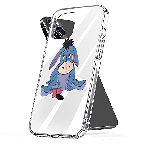Phone Case Eeyore Shockproof Drawing Aesthetic Cover Funny Compatible With Iphone 13 12 11 X Xs Xr 8 7 6 6S Plus Pro Max Mini Samsung Galaxy Note S9 S10 S20 Ultra Plus, Transparent #TOP10
