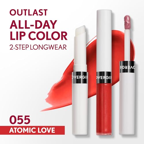 Image of Covergirl Outlast All-Day, 055 Atomic Love, Lip Color, 24-Hour Wear, Hydrating Balm, Kiss-Proof, Moisturizing, Vegan Formula, 0.07oz /0.08oz