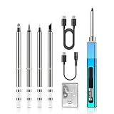 Soldering Iron Kit, 96W USB-C Soldering Iron, 8S Heat Up Adjustable Temp 176°F-788°F with 5 Soldering Iron Tips, Pencil Soldering Iron Support PD/QC/DC Power Supply for Electronics Repair