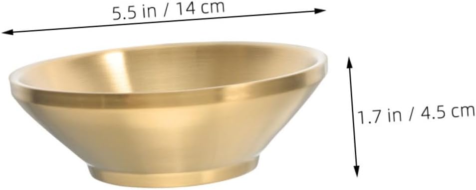 Xmas Stainless Steel Dipping Bowls 14cm, Thickened Condiment Cups