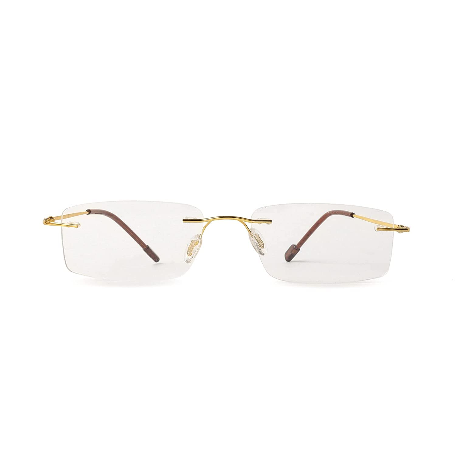 DXZA Reading Eyeglasses Frameless Readers Blue Light Filter [+1.00 TO +3.00][GOLDEN FRAME] (+1.25) (B0BF4ZQLKV) Amazon Price History, Amazon Price Tracker