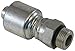 Gates 12G-12MBX XBULK MegaCrimp Couplings, Male O-Ring Boss Swivel, Zinc Plated Carbon Steel, 3.88", 5/8" ID (Pack of 50)