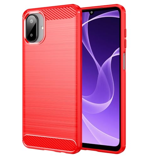 Coque Galaxy A07 rouge en TPU souple antichoc pour protection de smartphone