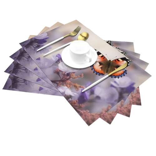 Sets de table papillons et fleurs printanières, le cadeau idéal pour mariages