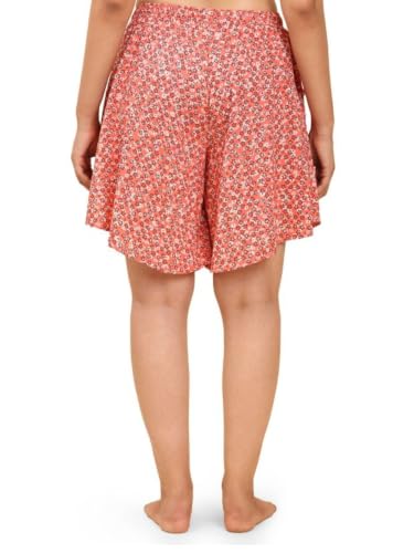 Image of B STORIES Women's Viscose Printed Lounge Culotte Shorts (Pack of 2)