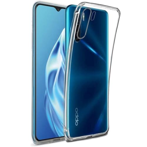 Image of JANAK RAJ 2mm Bumper Crystal Clear Back Case Cover Compatible with Oppo F15 / A91 / Reno 3 | 360 Degree Protection | Precise Cutouts | Transparent Silicone