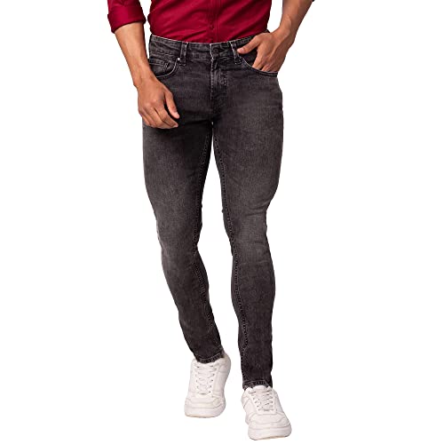 Image of Spykar Men's Skinny Fit Low-Rise Casual Jeans