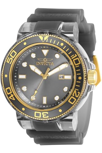 Invicta Mens Pro Diver Quartz Watch, Grey, 32335