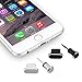 Produktbild OOTSR Anti-Staub-Plugs Kappen kompatibel für iPhone Smartphones, Anti-Staub-Pluggy-Ladeanschlussabdeckung für iPhone X/XS/XS MAX/8/8 Plus/7/7 Plus/6/6S/6Plus.etc (2- Set, Schwarz + Silber)
