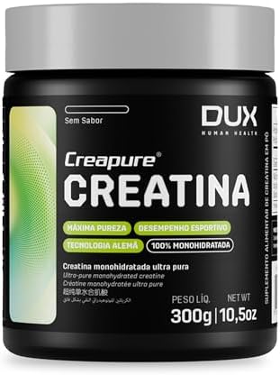 Creatina Monohidratada 100% Creapure Sem Sabor Pote 300g - Suplem...