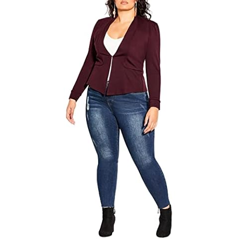 CITY CHIC Plus Size Piping Praise Jacket Cover