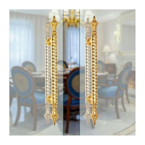 Poignée de porte en verre de style européen pour salon et bureau