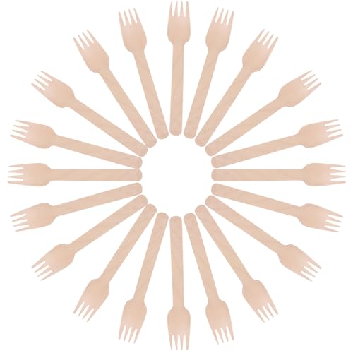 ELEOUTI �g���̂Ėؐ��J�g�����[100pcs �a�����p�[�e�B�[�ƉƑ��̏W�܂�p�H�� �����n���h���t�t�H�[�N �i�C�t �X�v�[�� �����𐫑f�ގg�p