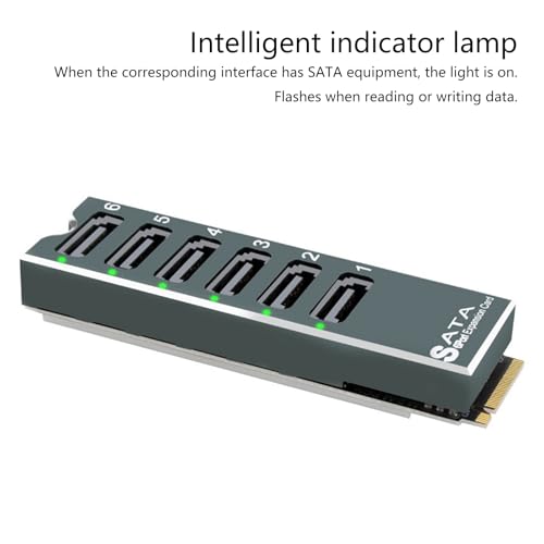 Tarjeta adaptadora ASM1166 PCIe para ampliar discos duros sin usar herramientas 3