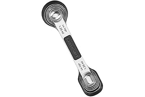 Cuisinart CTG-00-6MSP Black and Silver Magnetic Measuring Spoons, 6-piece Set