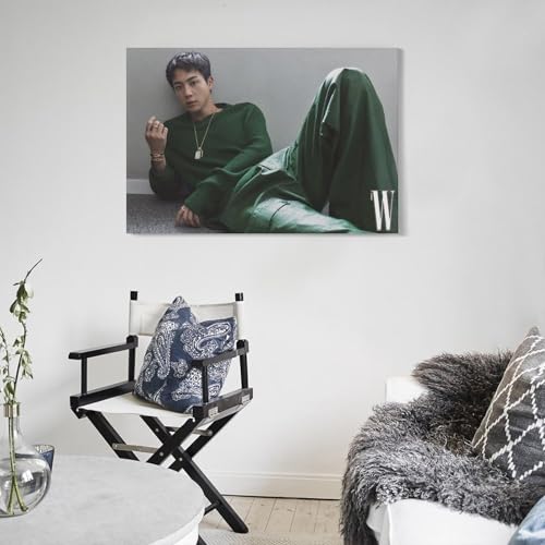 防弾少年団 キムソクジン キム・テヒョン 写真 ポスター (2) キャンバス 芸術 画像 印刷 現代 寝室 装飾 ホームワーク24x36inch(60x90cm) [4]