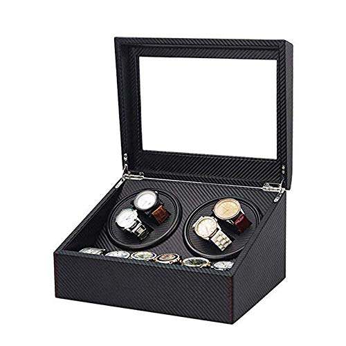 Uhrenbeweger Uhrenbeweger Box Automatik Unisex Uhrenbeweger, 4 Set Rotationsmodus, Boxen Winder für Automatikuhren Box