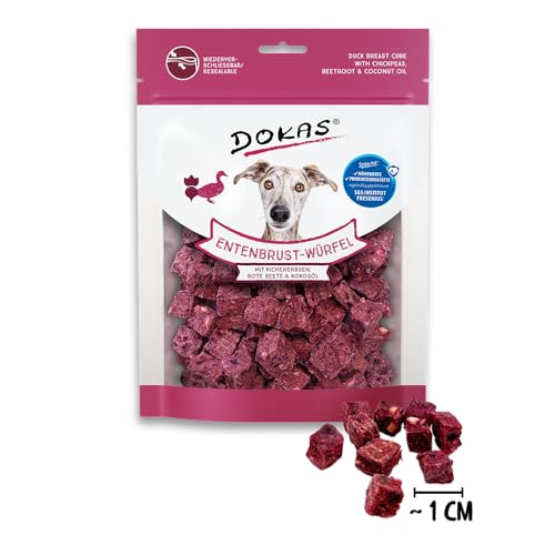 DOKAS Superfood-Würfel – Gefriergetrockneter Premium Snack für Hunde – Ideal zum Training