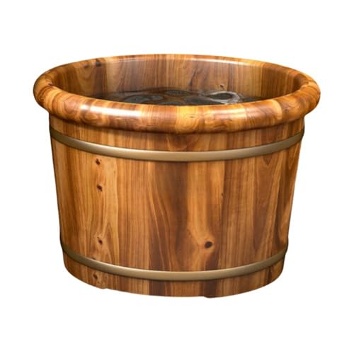 Masajeador Spa de Pies de Madera Natural 15.7 in