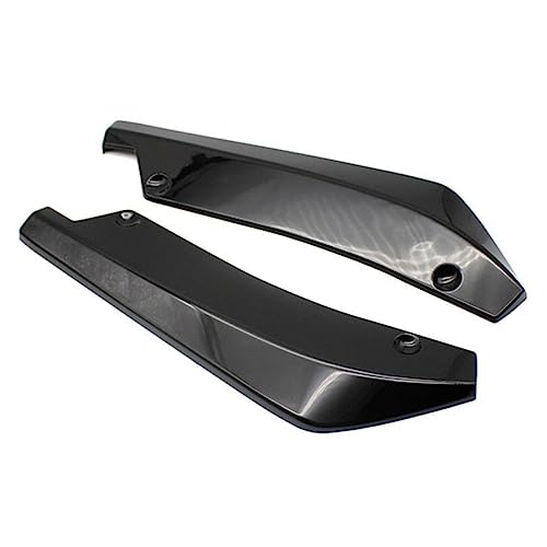 NIYANGLE 1 Par exterior del parachoques automático modificaciones universal asiento accesorios para coche camiones accesorios de coche alerón de carrocería fibra de carbono pp Black