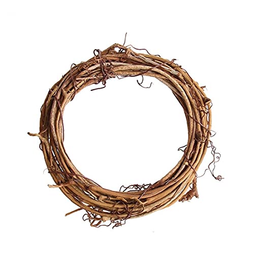 Grapevine Krans Set Tak Decoratieve Kerst Rotan Ronde Bruin voor Vakantie Craft Decoratie 3 stks - Afbeelding 7