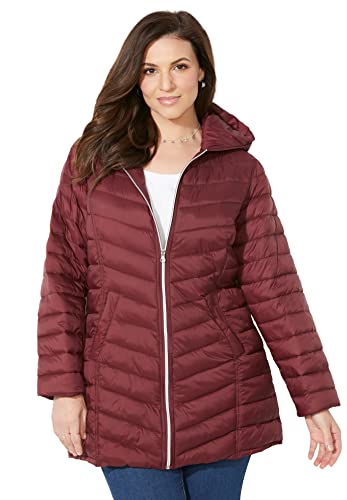 Catherines Women's Plus Size Packable Puffer Coat