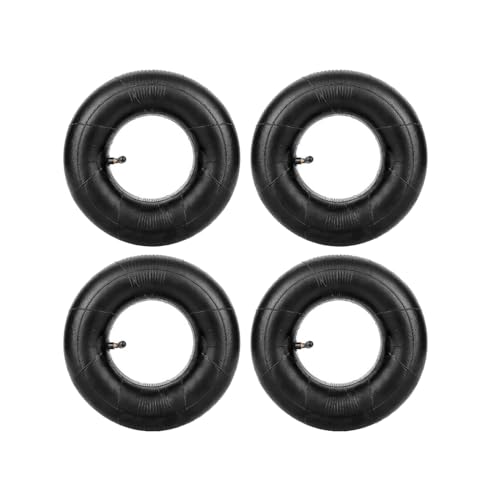 Vixzoid 2 Stück Schlauch 3.00-4 Winkelventil Schubkarren Schlauch 260x85MM Schubkarrenschlauch Innenschlauch für Schubkarrenrad Reifen Rasenmäher Sackkarren