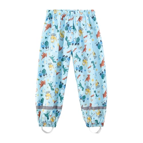 Dioshark Regenhose Jungen wasserdichte Matschhose Baby Kleinkind Blau...