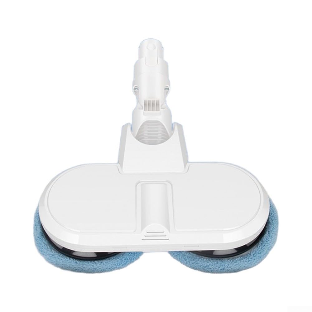 Cabezal de fregona para aspiradora Dreame V8 V9B V10 V11, accesorio eléctrico de microfibra, almohadilla de repuesto lavable para limpieza de suelos duros, color blanco