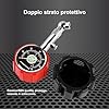 ATsafepro Manometro Pressione Gomme 60psi 4 bar,Manometro pneumatici certificato ANSI B40.1 preciso con ampio quadrante luminoso 1.5" Manometro meccanico professionale per moto, auto