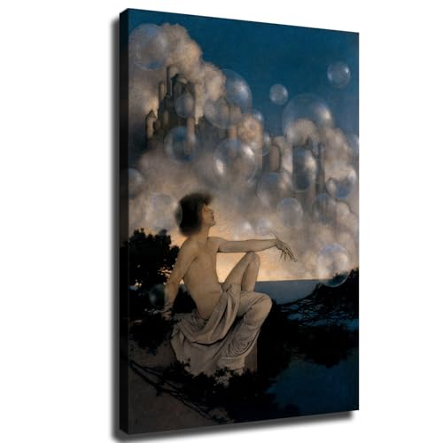 Maxfield Parrish Artist Poster Wall Art for Living Room Bedroom Wall Art Printin Wall Decor Gifts (8x12inch-No Framed)