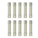 bnafes10Pcs Fast-Blow Fuse 500V 30A Fast Acting Low Breaking Capacity 6x30mm Cartridge Ceramic Fuses