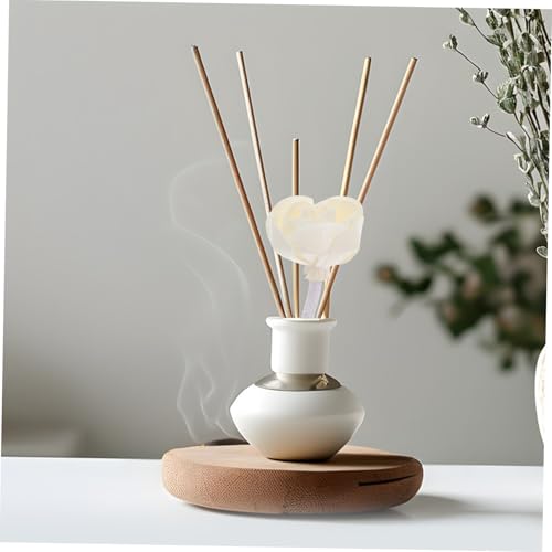 Diffuseur huiles essentielles avec têtes décoratives coton parfum remplaçable 2pcs - 8