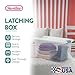 Sterilite 6-Pack Latching Box, Under Bed Storage Bins with Lids, Clear Plastic, 64 Quart - Heavy-Duty Organizing Containers for Closet, Bathroom, and Office