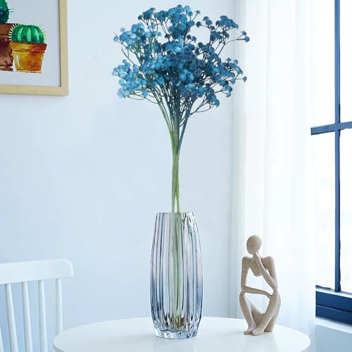 Image of HOMEVERSE 05 Pcs Baby Breath | Gypsophila Artificial Fake Silk Plants | Wedding Party | Decoration Real Touch Flowers DIY Home Garden(Blue-05pcs)