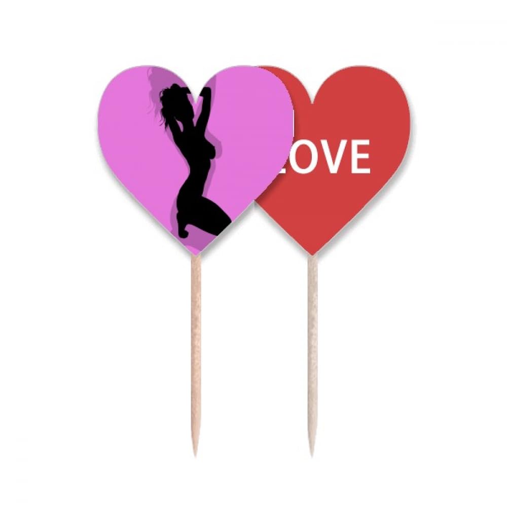 Cure-dents Cupcake Pick Love Heart pour Réussir Votre Déco de Table