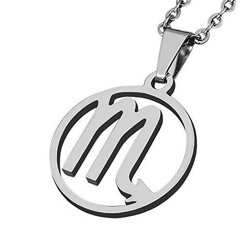 Collier zodiaque Scorpion pour homme ZENSE ZP0241 de diamètre 2 cm