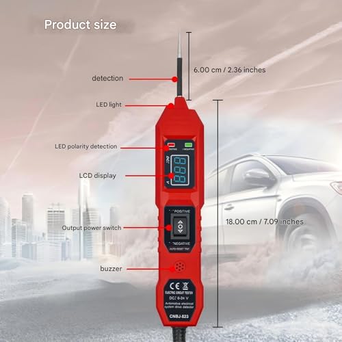 Testeur de circuit électrique résout les pannes de 3,5 à 36 V