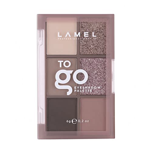 Lamel To Go Eyeshadow Palette | 6 universelle Farbtöne | Kompaktes Design | Tierversuchsfrei | Kalt Braun N. 403 Cover