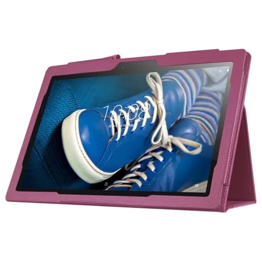 Funluna Lenovo Tab 2 10 / Tab 3 10 Schutzhülle, ultradünn, aus Leder, Schutzhülle mit automatischer Weck-/Schlaffunktion, für Lenovo Tab 2 A10-30/A10-70/Tab3 10 Plus/Tab3 10 Business 10 Zoll Tablet
