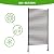 Metal Outdoor Privacy Screen with Stand, 4 ft W x 6 ft H PE-Coating Steel Pipes and Slats Panels, Decoative Privacy Screen Fence Panels Freestanding for Outside Patio Garden Backyard, Brown